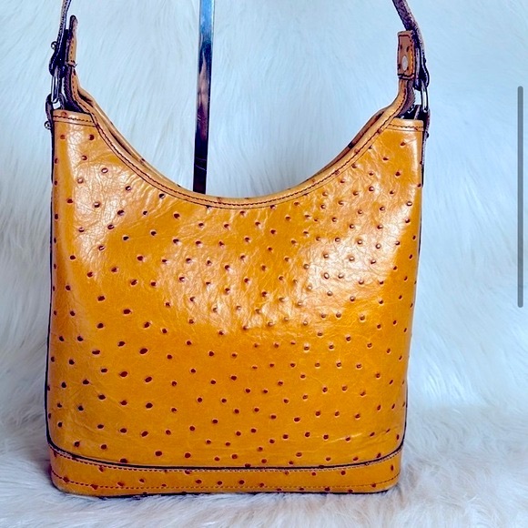 STUNNING VINTAGE DOONEY & BOURKE CAMEL HANDBAG WITH DUSTBAG - Picture 6 of 13